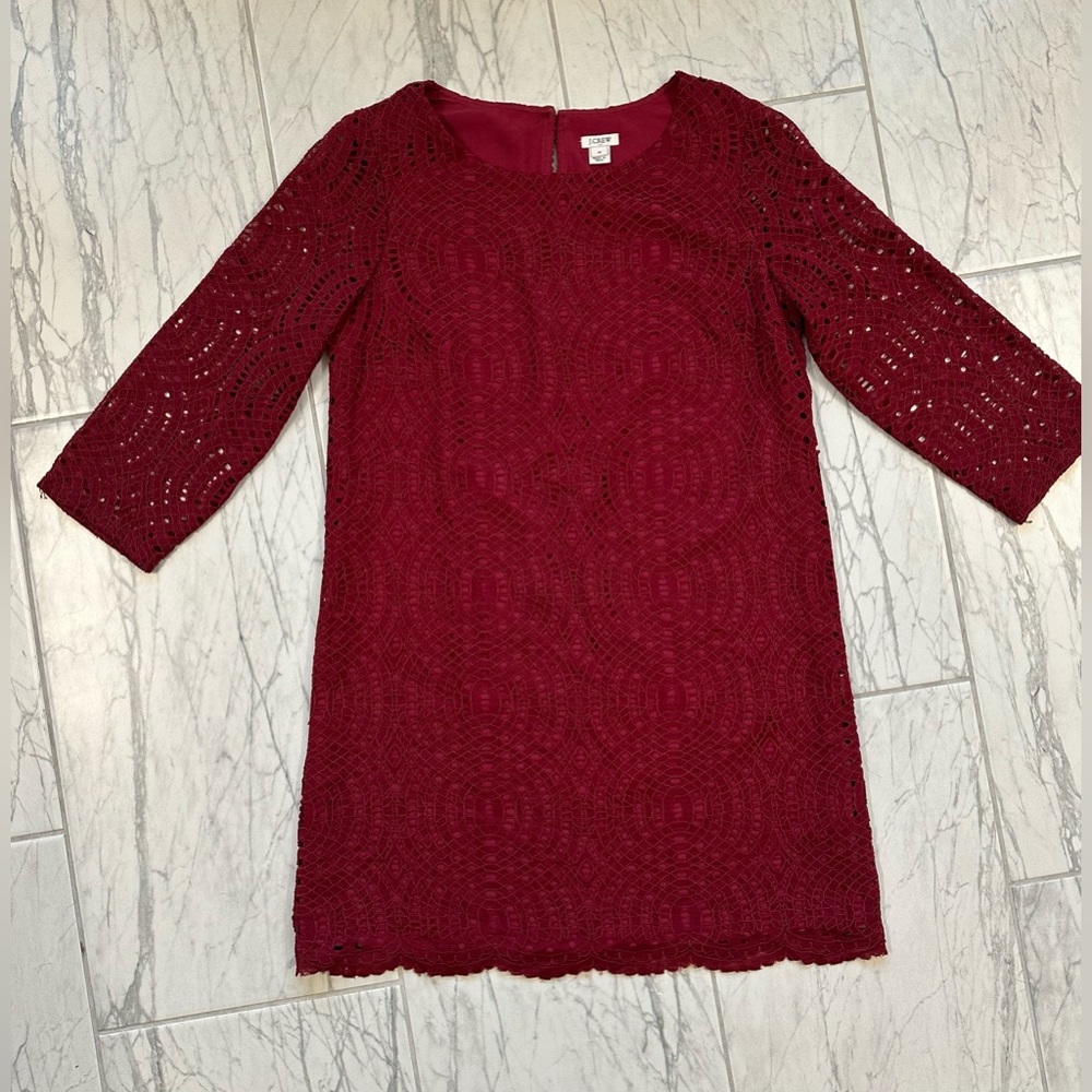 J crew lace shift dress